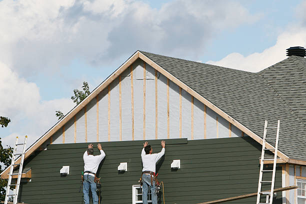 Professional Siding Contractor technician working in Trinity, TX